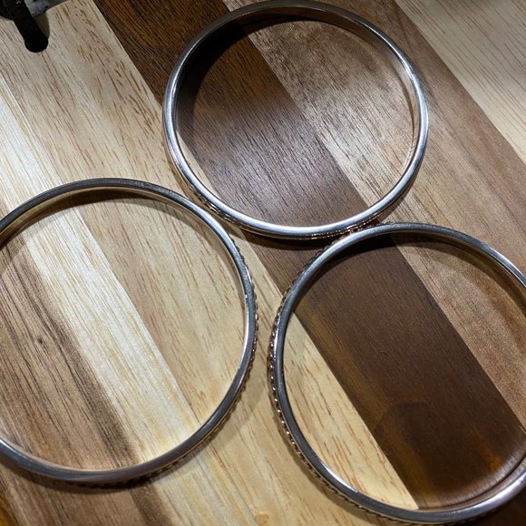 Smooth Bronze & Silver Bangle - Picture 3 of 3